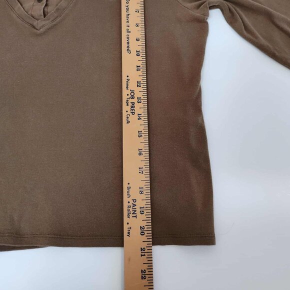 Lauren Ralph Lauren, 3 quarter sleeve, Brown top, size XL - Picture 10 of 11